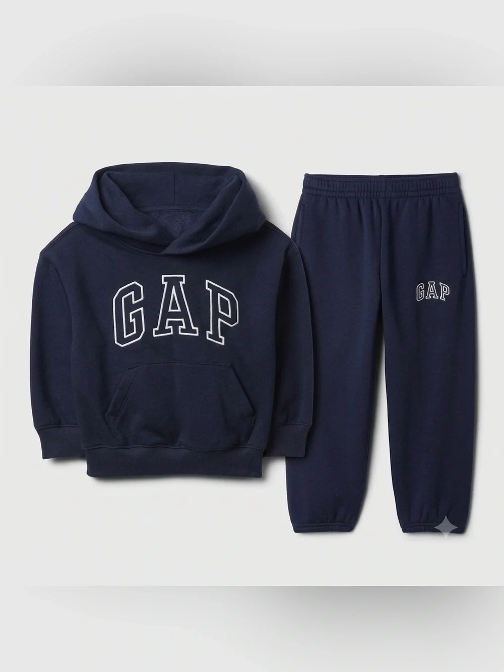 Baby GAP Toddler Boy Navy Blue Logo Hoodie & Joggers Sweatsuit Set 3T